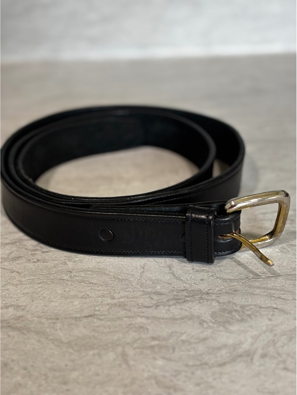 Tory Leather Co. English Bridle Leather Belt - Black - Size 44